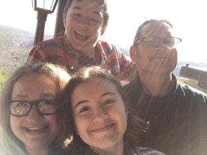 November: Thanksgiving with family, Basin Park Hotel, Eureka Springs, AR.